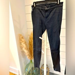 Level 99 Charcoal  leather skinny pant.